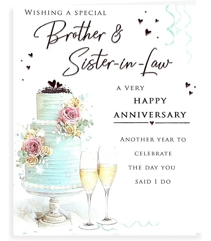 Cherry Orchard Glückwunschkarte Zum Hochzeitstag – Perfekt Für Bruder Und Schwägerin