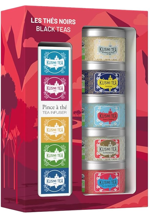 Kusmi Tea - The Collection - Box of 15 x 25 g metal jars with