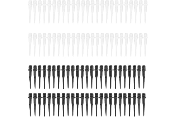 LYITZW 100 Pièces flechette Pointe Plastique Pro tête de fléchette en Plastique Pointe Plastique pour flechette Embout flechette Pointe Plastique Flechette Pointe Plastique