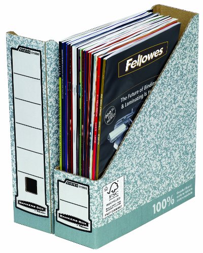 Fellowes Bankers Box - Caja revistero (10 unidades), color gris