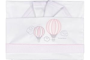 Andy & Helen 2/400D01MAXI_R Lenzuolino Culla Maxi Next to Me 3 Pz, Rosa