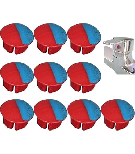 20 Stück Heiß/Kalt Anzeige Knöpfe Für Wasserhähne – Universal Temperatur Schilder Für Küche & Bad | Einfache Montage