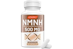 AZAROE High-Potency NAD Supplement Alternative, 500mg Per Serving, Advanced NAD+ Booster, 60 Capsules per Bottle (60 Count (Pack of 1))