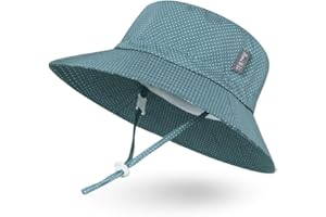 AMI&LI TOTS Ami & Li tots Niña Sombrero de Sol Bob Ajustable para Bebé Niña Niño Infantil Niños Pequeños Sombrero Protección Solar UPF 50 Unisexo