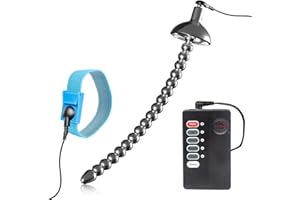 Kutocesy SM Dilatador Uretral Set Electroshock Acero Inoxidable Próstata Masaje Con Anillo De Pene Pene Plug Hombres Extrema Uretra Juguete (10mm)