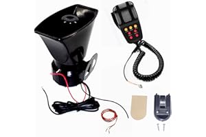 YIYIDA Klaxon de police 7 tons 130 dB pour voiture, bateau, camion, etc. 24 V