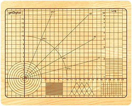 getDigital 11780 Schneidebrett Holzbrett Küchenbrett Hochpräzision Ocd, Holz, helles Buchenholz, 31 x 25 x 2 cm
