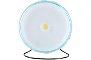 Felenny Hamsterrad Spielzeug Silent Runner Spinner Übung Laufrad Kleine Haustiere Kunststoff Silent Roller Übungsrad Käfig Befestigung Geeignet für Nagetiere Hamster Eichhörnchen Meerschweinchen