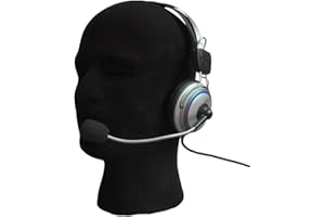 BIZZICO Testa di manichino, testa di manichino maschile in schiuma floccata per occhiali, cuffie, parrucche, espositore per casa, salone e viaggi, colore nero