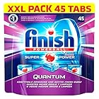 Finish/Calgonit Quantum mit Glanz- & Glasschutz, Sp&uuml;lmaschinentabs, XXL, 45 St&uuml;ck