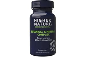Higher Nature - Botanical & Mineral Complex - Bio Minerals - Plant Based Complex - Multimineral Supplement - Vegetarian & Vegan - 90 Tablets