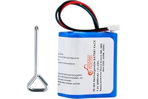 Pickle Power 7.2V 3000mAh NI-MH Akku, NI-MH Ersatzakku für iRobot Braava 380 380t 390 390t & Mint 5200 5200B 5200C Staubsauger, Replacement Battery for iRobot Braava 380 380t, Mit Demontagewerkzeug