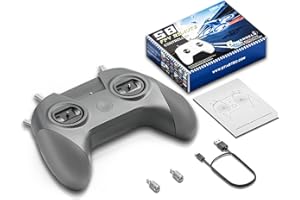 STARDRONE S8 RC Flugsimulator Controller, Metalljoystick mit 8 Kanälen, kompatibel mit Aerofly RC 10/FMS/DRL/Uncrashed/Velocidron/Phoenix RC Flugsimulationssoftware, FPV Anfängertraining,Modus 2