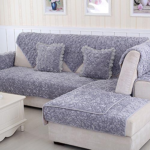 Simple plush sofa cushions/ flannel slip sofa towel-C 70x210cm(28x83inch)