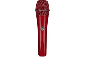 Telefunken M80 Microphone cardioïde dynamique à main avec finition couleur unie Gamme de fréquences 30 Hz / 18 kHz Impédance 200 ohms (Rouge)