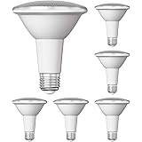 ledscom.de E27 PAR30 LED Reflektor-Lampe 12W 1100lm warm-weiß auch wetterfest mit langem Hals, 6 Stk.
