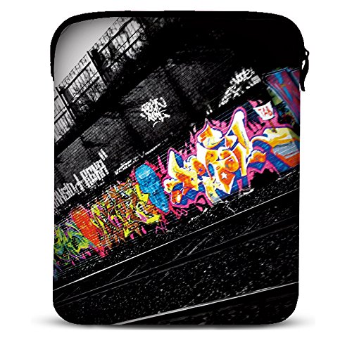 MySleeveDesign - Funda Universal de Neopreno para iPad Pro 9.7, Air 2 y Tablet de 9.7/10 / 10,1 Pulgadas - Varios DISEÑOS Y Colores - Graffiti