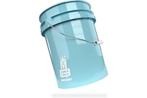 Magic Bucket | Seau de Lavage pour Voiture Lavable à la Main bébé Bleu | 5 gallones US env. 20 litres | Compatible avec Grit Guard, Detail Guardz Dirt Lock, Dirt Trap, Gamma Lids Couvercle