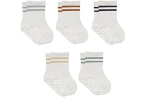 bistyle Bio-Baumwolle Stoppersocken Kleinkinder Baby ABS Antirutsch Socken | Rutschsocken für Neugeborene Jungen Mädchen Tennissocken Sportsocken