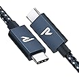RAMPOW Câble USB C vers USB C 3.2 100W 2m, Câble USB C Charge Rapide Power Delivery 20Gbps Vidéo 4K60Hz pour Macbook Pro, Nin