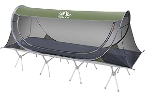 Night Cat Mosquitera Plegable Cama: 1 Persona Tienda Emergente de Mosquitera para Trekking Camping Aventura