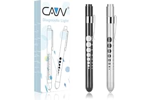 Diagnostic Medical Penlight (2 Packs), CAVN Mini Reusable LED Penlight Flashlight Pen Torch, Torch Doctor Nurse EMT Emergency Pen Light