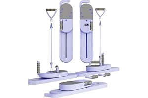 ExeractFit FlexuraFit Split-Stil Pilates Board für Zuhause Reformer Pilates Maschine Set Abnehmbares Bauchmuskel Roller Board und Ski Maschine Core Trainer Beinübung