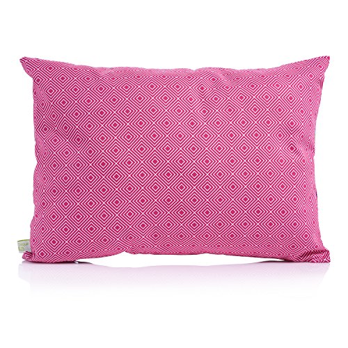 La Petite Unique 35 x 25 cm Kinderkopfkissen MIT FÜLLUNG waschbares Babykissen 100 % Ökotex zertifiziert Motiv: Eule Pink - 2
