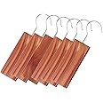 Cedarwood Moth Repellent, Cedar Blocks for Wardrobes & Clothes Storage, Pack of 6 Cedar Hanging Blocks, Moth Protection, Cedarwood Wardrobe Fresheners Repellent Balls