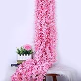 Yapay &Ccedil;i&ccedil;ek Dolanan Sarkan Ortanca &Ccedil;i&ccedil;ekli 100 Cm Pembe