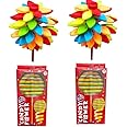 Candy Flower Toy, Multicoloured Petals on Stick, Set of 2