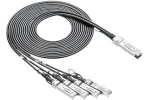 10Gtek® for Cisco QSFP-4SFP10G-CU1M, 40Gb/s QSFP+ to 4x SFP+ Direct Attach Breakout Cable, Passive, 1-meter