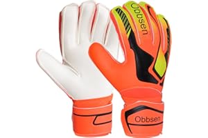 JOYJ Torwarthandschuhe mit Fingersave, Junior Unisex Fußball Torwarthandschuhe Super-Grip mit Dicker Latex, Extreme Starke Kontrolle Torwarthandschuhe für Kinder, Erwachsene und Jugendliche