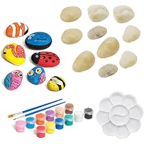 40 Galets à Peindre 1-3cm - Pierres Plates Lisses Pour DIY, Décoration - Naturelles Et Uniques