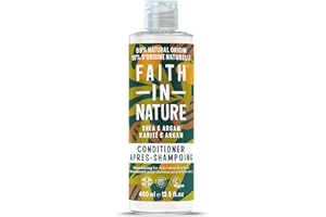 Faith in Nature Balsamo Naturale al Karité & Argan, Nutriente, Vegano e Non Testato su Animali, Senza SLS e Parabeni, Tutti i Tipi di Capelli, 400 ml