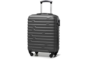 WITTCHEN A-line II Kabinengepäck Kabinenkoffer Handgepäck Rollkoffer Reisekoffer Bordkoffer Hartschale ABS Hochwertiger und Stabiler Größe S Graphit