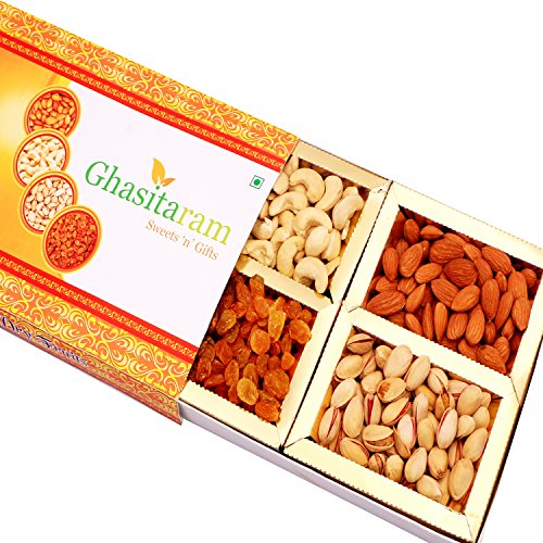 Ghasitaram Gifts Dry Fruit - Orange Dry Fruit Box, 200g