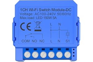 CNANRNANC Modulo di commutazione Smart Relè per Tuya per WIFI per collegamento a secco senza contatto Smart Switch a bassa tensione (AC110V-240V)