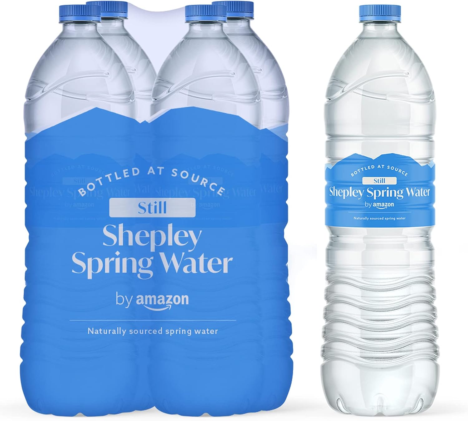 by Amazon Still Spring Water, 2L, Pack of 4