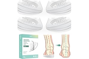 Welnove Heel Wedge for Supination & Pronation Correction - (2 Pairs)3 Layers Adjustable Supination Insoles, Adhesive Medial & Lateral Heel Inserts for Knee Pain, Bow Legs, Foot Alignment - Size L