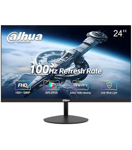 Dahua 24-Inch Full HD 1080p 100Hz IPS Ultra-Thin, Borderless