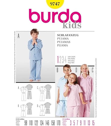 Normann Pyjama Süsser Damen Schlafanzug lang Pyjama mit Katzen - Motiv