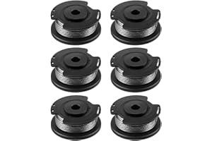 Odashen Lot de 6 bobines et fil de rechange pour débroussailleuse Bosch EasyGrassCut 18 23 26 18-230 18-260 18-26
