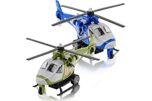 HAJXXMM Helicopter Toy, Toy Helicopter, Helicopter Models for Kids, Airplane Toys Boys Plane Playset, Realistic Details Toys Plane for Kids Educational Classroom Rewards Party Favors -B