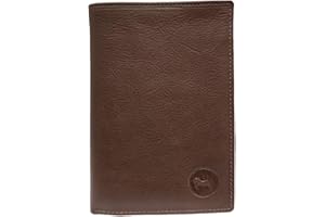 LOLUNA® Grand Classique Portefeuille Homme en Cuir Protection RFID Blocage - idée Cadeau Noël, fête, Anniversaire - Marron