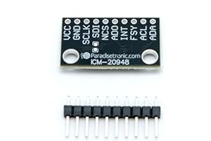 Paradisetronic.com ICM-20948 Modulo, Accelerometro a 3 assi, giroscopio e magnetometro, 9DOF, I2C, SPI, MPU-9250 Upgrade