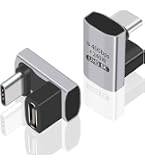 Adaptateur USB-C à 90 Degrés – Lot De 5 – Support 40 Gbit/s, Charge PD 240 W, Vidéo 8K @ 60 Hz – Compatible Steam Deck, Switch, PC, Téléphones – Boîtier Aluminium Compact - 4