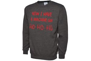 DCG PRINTWEAR Mens Womens Adults Die Hard Now I Have A Machine Gun Christmas Xmas Jumper Day Sweatshirt