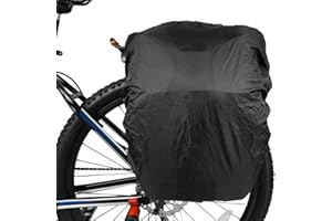 EXIN DECHEN Copertura Antipioggia per Cestini Da Bicicletta, 100 L Copri Borse Da Viaggio per Bici, 90 x 44 x 30 cm Copriborse Da Bicicletta Impermeabile e Antipolvere, per Biciclette, Mountain Bike (Nero)
