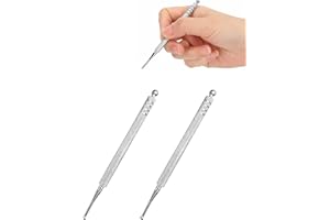 MOPZIJA 2PCS alpeur Double Sonde Pour l'acupuncture et l'acupression, stylo acupuncture,Acupuncture Oreille Acupuncture Pen, Outils de R¨¦flexologie Faciale,acupression,acupuncture